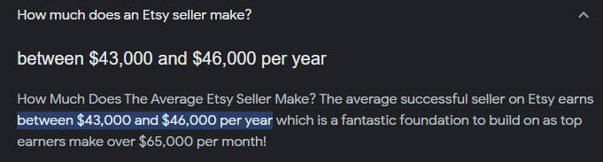 how much does an etsy seller make